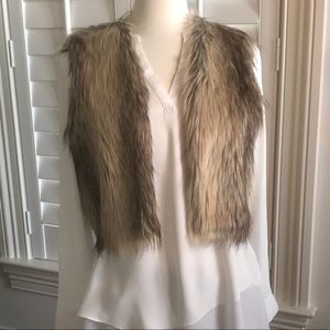 Jack by BB Dakota Faux Fur Vest, Size Medium